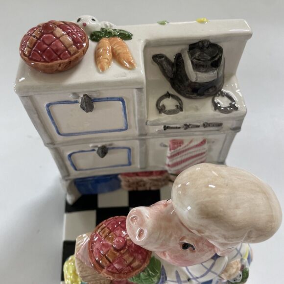 Vintage FITZ & FLOYD Napkin or Letter Holder 1993 RETRO Farmhouse Country - Picture 9 of 9